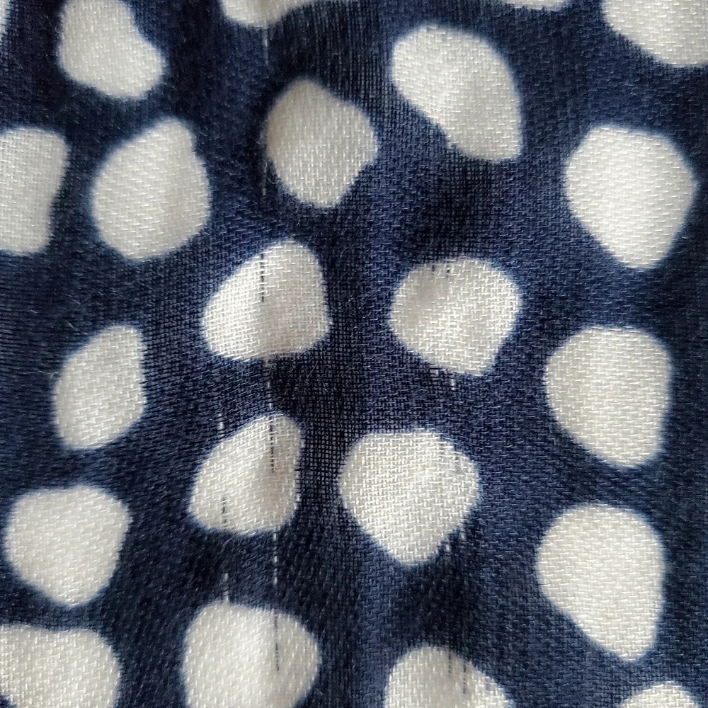 J Crew Factory Lightweight Scarf Blue with White Spots 24